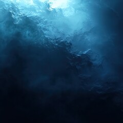 A dark textured backdrop enhances the soft glow of a deep blue gradient, ideal for immersive header designs.