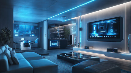 Fototapeta premium 次世代スマートホームの暮らし