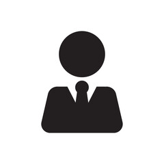 Businessman icon with male figure wearing tie for office and corporate work