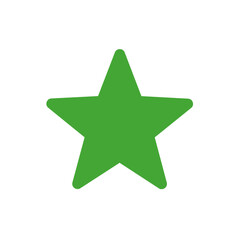 Obraz premium green star icon 