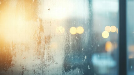 Naklejka premium Soft Industrial Metal Wall with Distressed Texture and Bokeh Effect