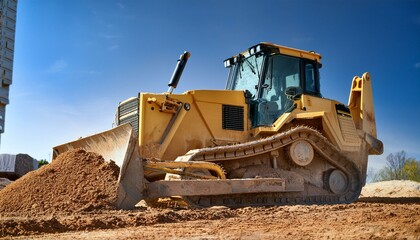 Obraz premium The future of bulldozer design and function. 