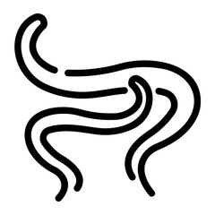 earthworm Line Icon