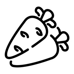 carrot Line Icon