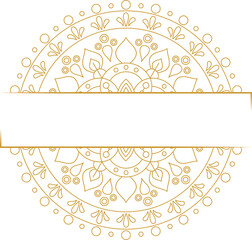 Mandala Text Frame