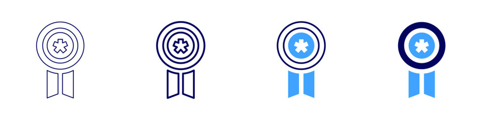 Obraz premium Achievement and growth icon in 4 different styles. Thin Line, Line, Bold Line, Duotone. Duotone style. Editable stroke