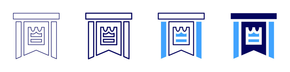 Achievement feedback icon in 4 different styles. Thin Line, Line, Bold Line, Duotone. Duotone style. Editable stroke