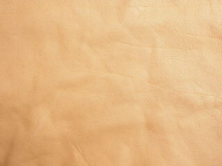 Texture of a fine beige leather surface using as luxury background or header