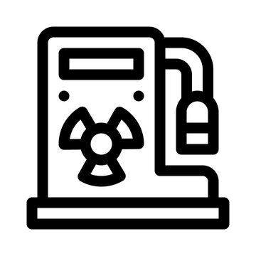 recommend clip art: Geiger counter line icon