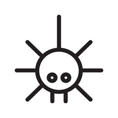 Obraz premium A large spider hanging from a silk thread, adding a dramatic touch to spooky scenes.