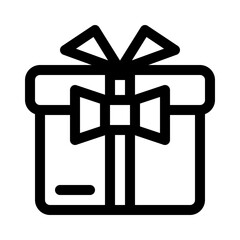 Gift box line icon