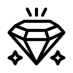 Diamond line icon