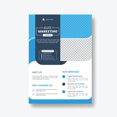 Newest trendy creative corporate multipurpose minimal official business flyer template design. Marketing, business proposal, promotion, advertise, publication, cover page.