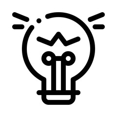 Light bulb line icon