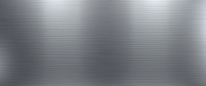 A futuristic, metallic background with  a brushed steel texture in silver and gunmetal gray, featuring subtle reflections and highlights, conveying a sense of modernity and tech.