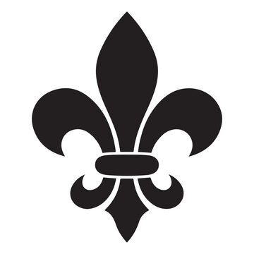 fleur de lis icon vector with trendy design