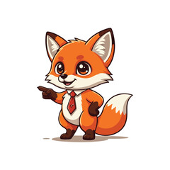 Cute wolf Cartoon Vector Icon Illustration Animal Nature Icon Concept Isolated Premium Vector