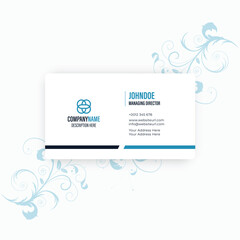 modern simple elegant business card vector template design