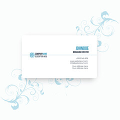 modern simple elegant business card vector template design