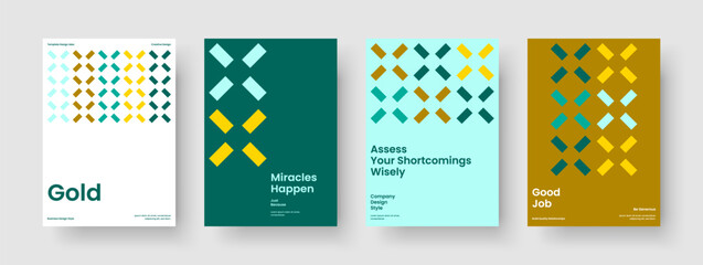 Obraz premium Modern Business Presentation Design. Geometric Book Cover Template. Creative Poster Layout. Report. Flyer. Banner. Background. Brochure. Leaflet. Brand Identity. Pamphlet. Notebook. Portfolio