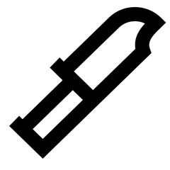 Rambo Knife - Simple Camping Icon - Outdoor & Nature Exploration