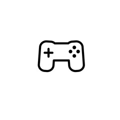 Joystick with vector line art. Minimalist, clean and simple outline. Mobile apps and web interface icon. Device minimalist icon