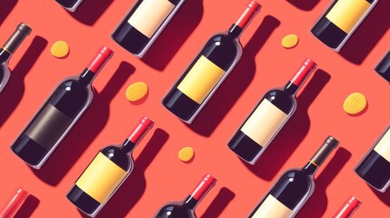 Obraz premium Wine bottles