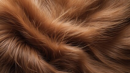 Warm brown fur texture background enhancing elegance and comfort with soft, smooth fibers ideal for natural and aesthetic applications.