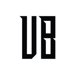 UB monogram logo design letter text name symbol monochrome logotype alphabet character simple logo