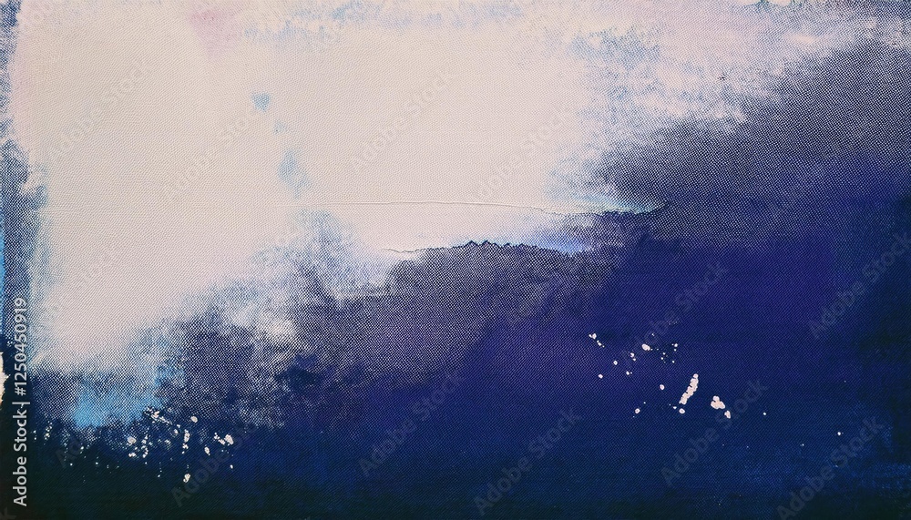 Aufkleber ethereal abstract blue horizon with light gradient texture for modern wall art or graphic background