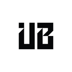 UB monogram logo design letter text name symbol monochrome logotype alphabet character simple logo