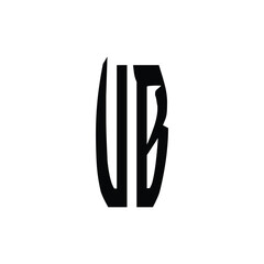 UB monogram logo design letter text name symbol monochrome logotype alphabet character simple logo
