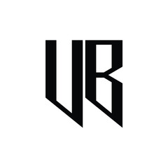 UB monogram logo design letter text name symbol monochrome logotype alphabet character simple logo