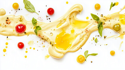 Mayonnaise isolated on white background