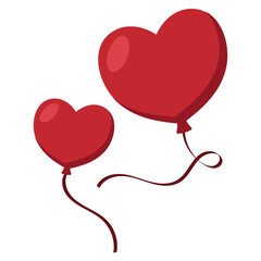 Valentine Love Balloon with Ribbon