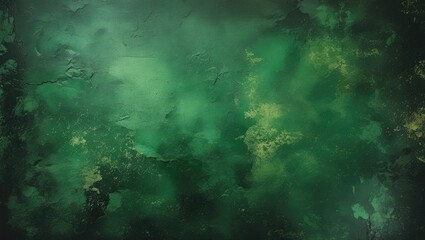 Fototapeta premium Textured deep green background with abstract grunge elements and vintage appearance for creative and artistic design projects.