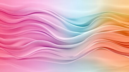Fototapeta premium Abstract Pastel Wave Background Pink, Blue, and Orange Hues