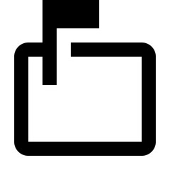 Fototapeta premium Mailbox - Simple Minimalist Communication Icon