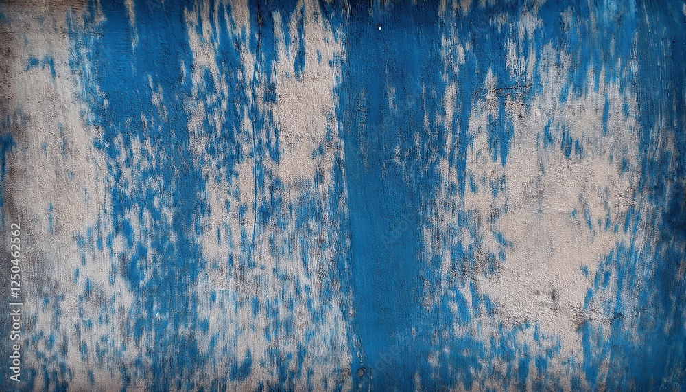 Poster textured blue weathered wall surface with peeling paint resembling abstract sky or water effect for 