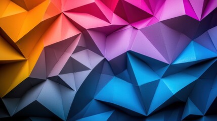 Obraz premium Abstract geometric pattern with vibrant colors showcasing depth and texture, ideal for backgrounds