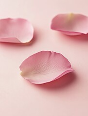 Vertical pink flower petals on background