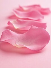 Obraz premium Vertical pink flower petals on background
