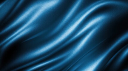 Smooth, flowing blue silk fabric creating an elegant backdrop with soft light reflections