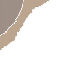 Abstract Torn Paper Corner