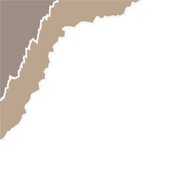 Abstract Torn Paper Corner