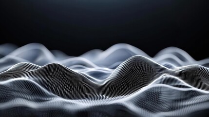 Naklejka premium Abstract Digital Wave Pattern Design