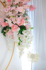 wedding decoration flower backdrop, colorful background