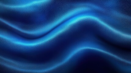 Obraz premium Abstract blue waves creating a serene background, ideal for digital art or design projects