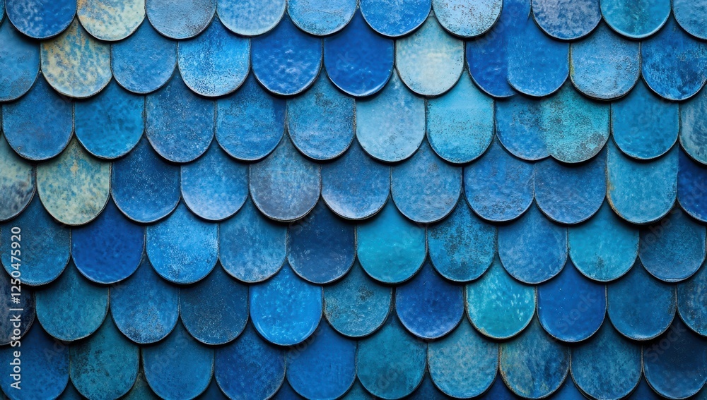 Poster blue scale pattern texture background. (2)
