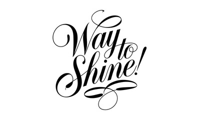 Congratulate Saying quote Calligraphy & Script Typography Lettering 